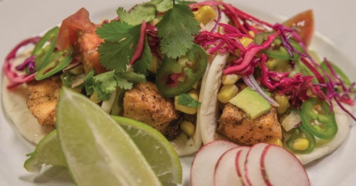 Blackened Salmon Tacos