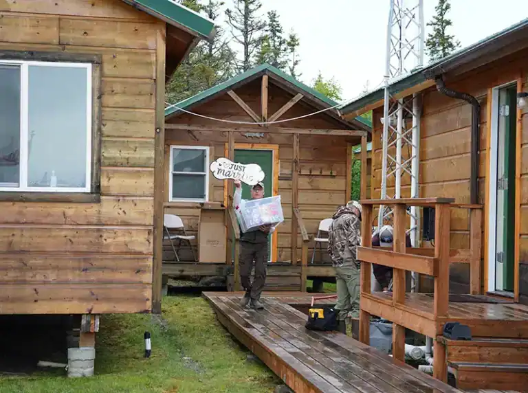 Alaska Wedding nushagak river king salmon fishing