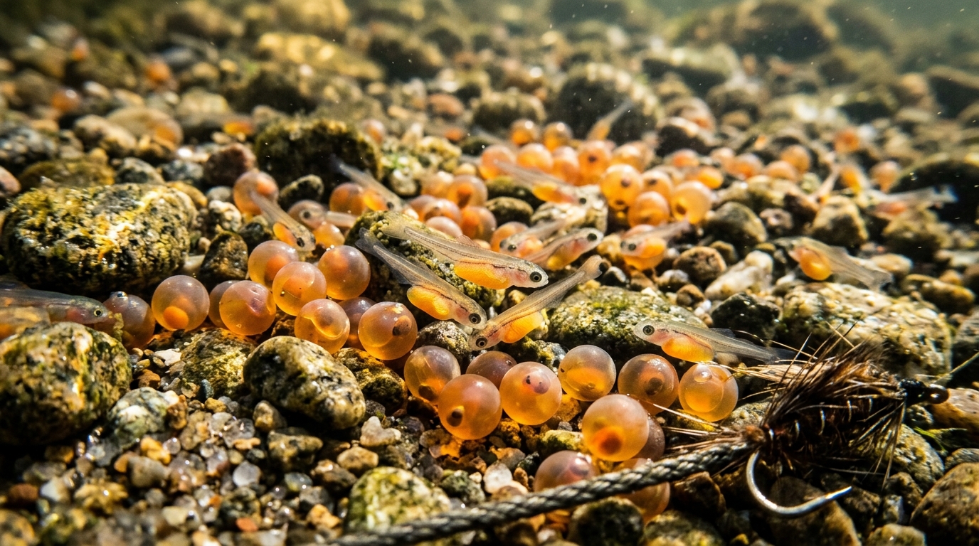 Alaska Salmon Eggs And Alevins