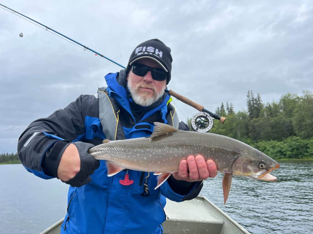 Fishing guide Jeff on flyout.
